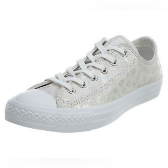 Converse Chuck Taylor All-Star Women’s shoe silver cheetah Converse Sneakers - Picture 1 of 11